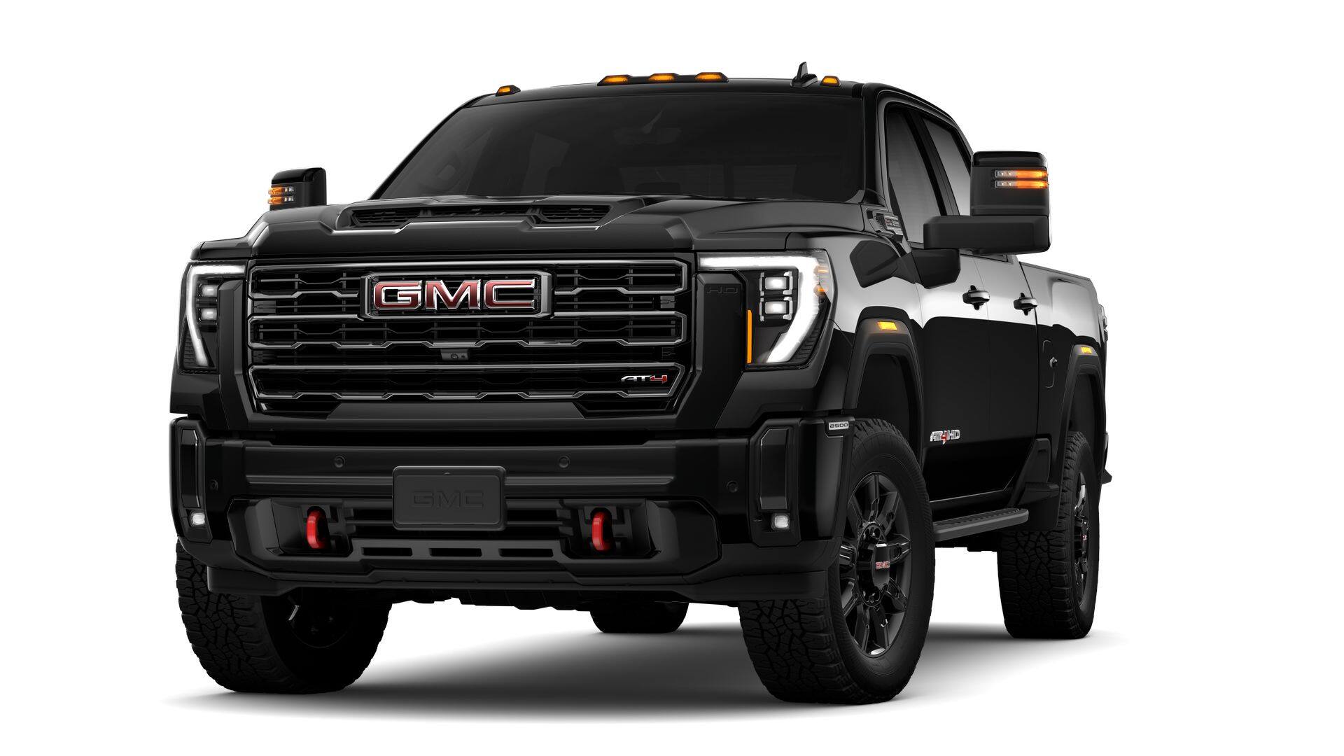 2026 GMC Sierra 2500 HD AT4 in Onyx Black — front three-quarter view