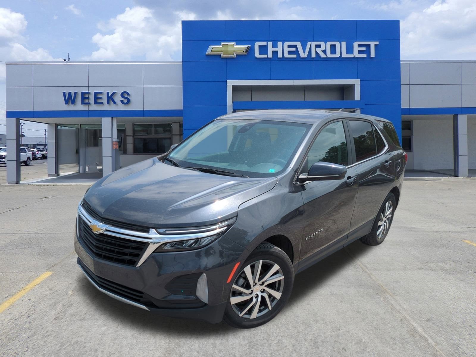 2022 Chevrolet Equinox LT in Iron Gray Metallic — front three-quarter view