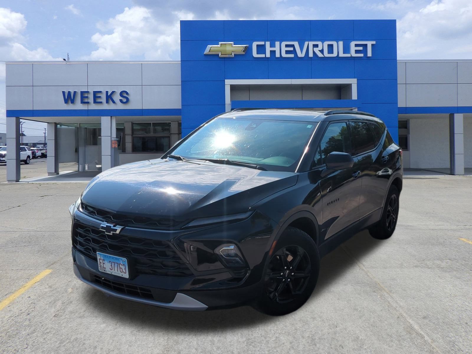 2023 Chevrolet Blazer 2LT in Black — front three-quarter view