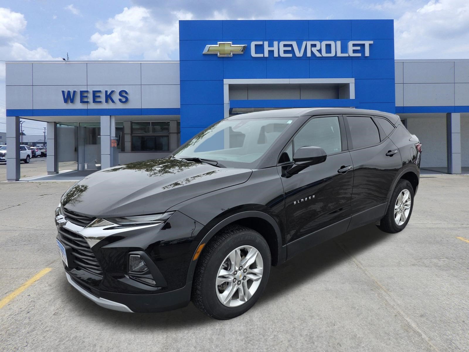 2021 Chevrolet Blazer 2LT in Black — front three-quarter view