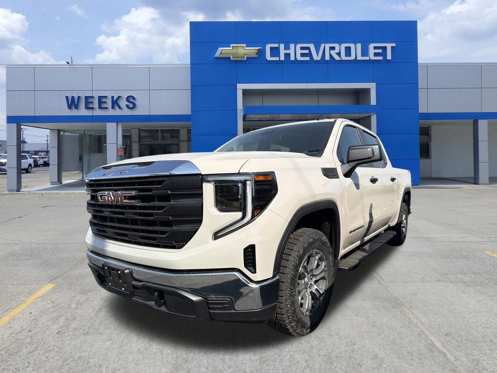 2026 GMC Sierra 1500 Pro in Coastal Dune — front three-quarter view