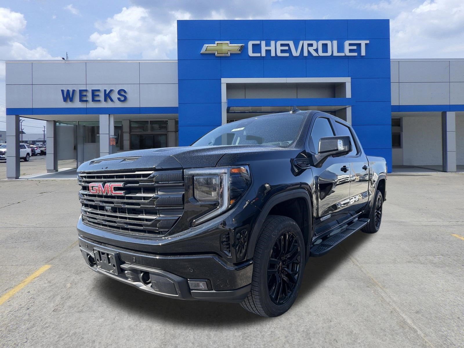 2026 GMC Sierra 1500 Elevation in Onyx Black — front three-quarter view