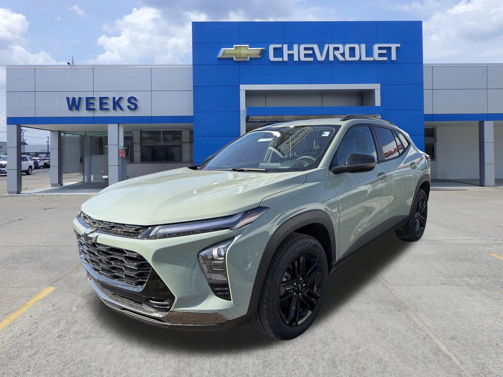2026 Chevrolet Trax ACTIV in Cacti Green — front three-quarter view