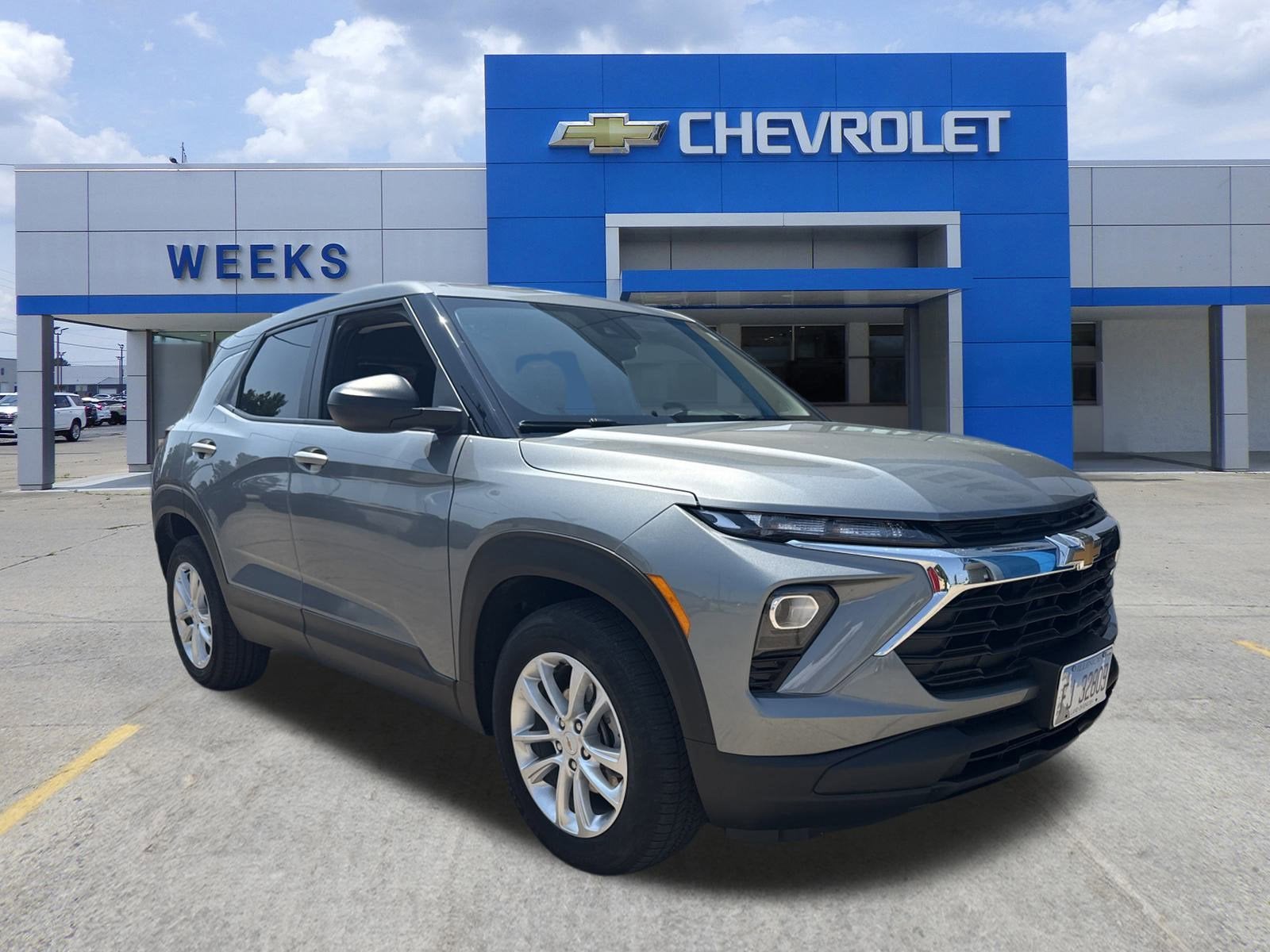 2024 Chevrolet Trailblazer LS in Sterling Gray Metallic — front three-quarter view