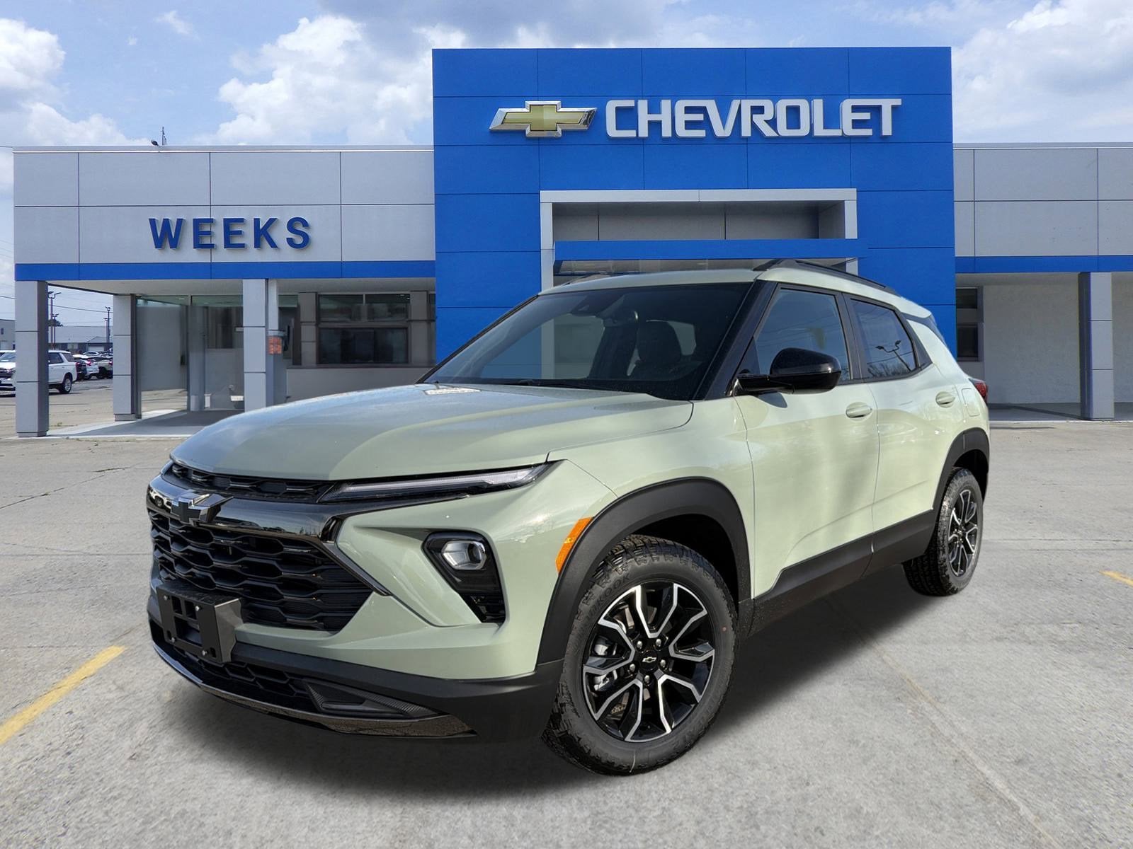 2026 Chevrolet Trailblazer ACTIV in Cacti Green — front three-quarter view
